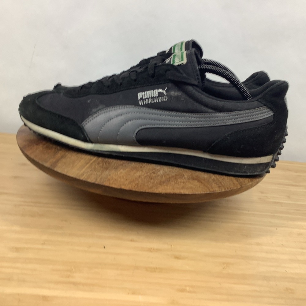 PUMA Whirlwind Classic 351293-12 Men's Size 13 Black‎ Gray Suede Retro Sneakers